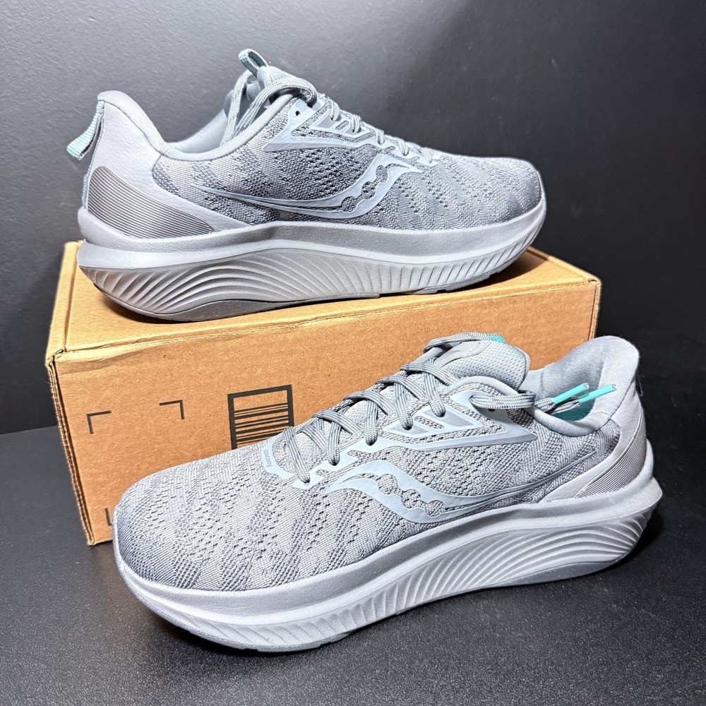 Saucony Women Shoes Echelon 9 Wide Sz 11.5 W S10766-101 Asphalt Athletic Sneaker - Picture 3 of 15